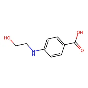 4-[(2-Hydroxyethyl)amino]benzoic acid structure