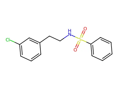 N-[2-(3-chlorophenyl)ethyl]benzenesulfonamide structure