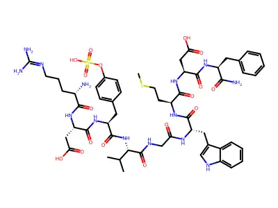 Bolton Hunter-cholecystokinin nonapeptide structure