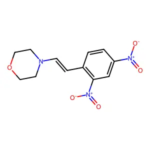 4-[(E)-2-(2,4-dinitrophenyl)ethenyl]morpholine structure