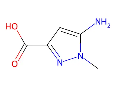 5-amino-1-methyl-1H-pyrazole-3-carboxylic acid structure