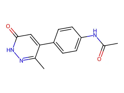 Acetamide, N-(4-(1,6-dihydro-3-methyl-6-oxo-4-pyridazinyl)phenyl)- structure