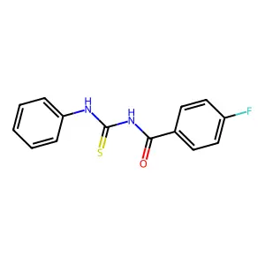 4-fluoro-N-(phenylcarbamothioyl)benzamide structure