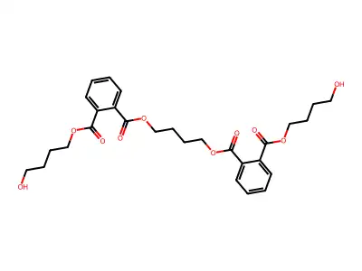 2,2'-Butane-1,4-diyl bis(4-hydroxybutyl) dibenzene-1,2-dicarboxylate structure