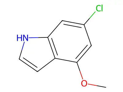 6-chloro-4-methoxy-1H-indole structure
