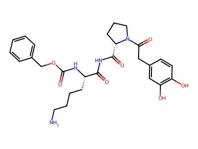 dopamine, N-benzyloxycarboxyl-Lys-Pro-amide- structure