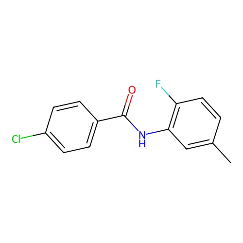 4-chloro-N-(2-fluoro-5-methylphenyl)benzamide structure