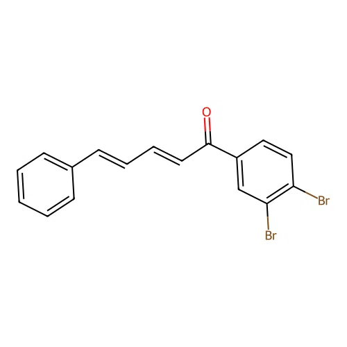 2,4-Pentadien-1-one, 1-(3,4-dibromophenyl)-5-phenyl- structure