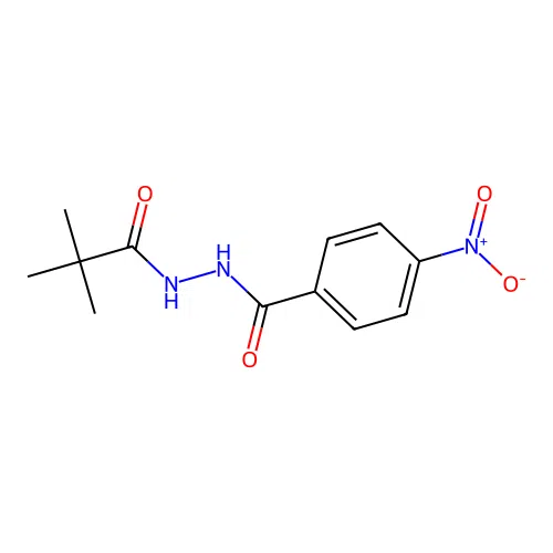 N'-(2,2-dimethylpropanoyl)-4-nitrobenzohydrazide structure