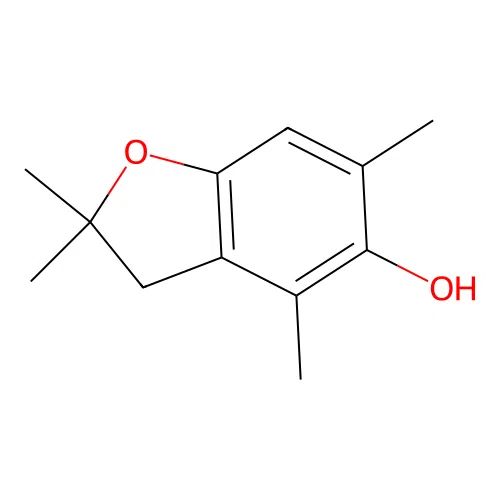 2,2,4,6-tetramethyl-3H-1-benzofuran-5-ol structure