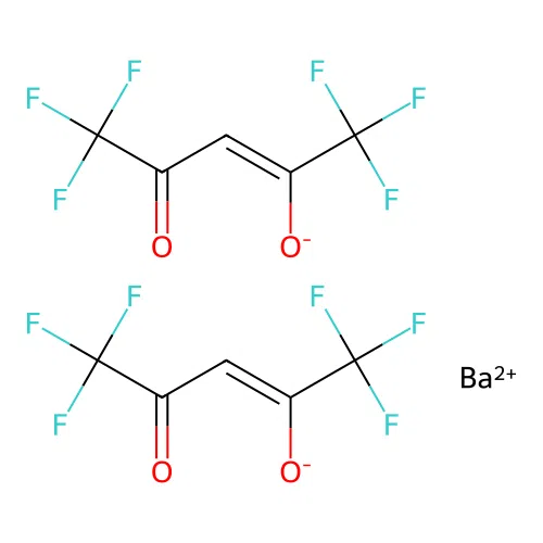 Barium hexafluoroacetylacetonate structure