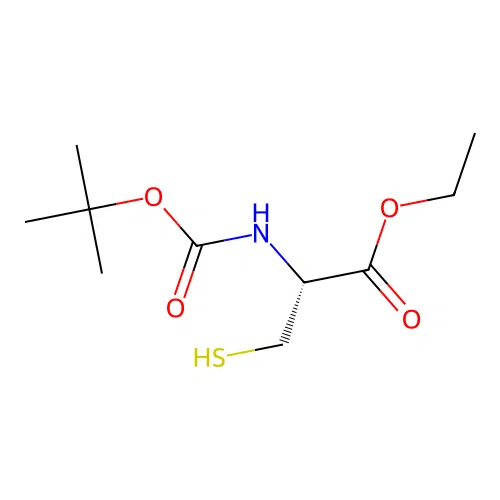 N-Boc-L-cysteine ethyl ester structure