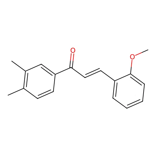 (2E)-1-(3,4-Dimethylphenyl)-3-(2-methoxyphenyl)prop-2-en-1-one structure