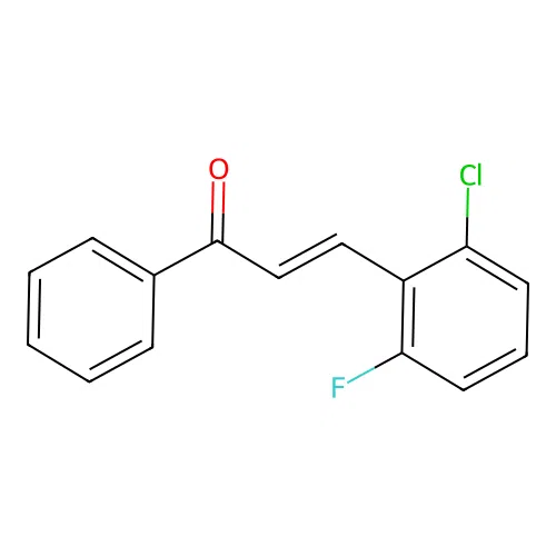 (2E)-3-(2-Chloro-6-fluorophenyl)-1-phenylprop-2-en-1-one structure