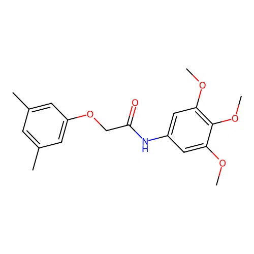 2-(3,5-dimethylphenoxy)-N-(3,4,5-trimethoxyphenyl)acetamide structure