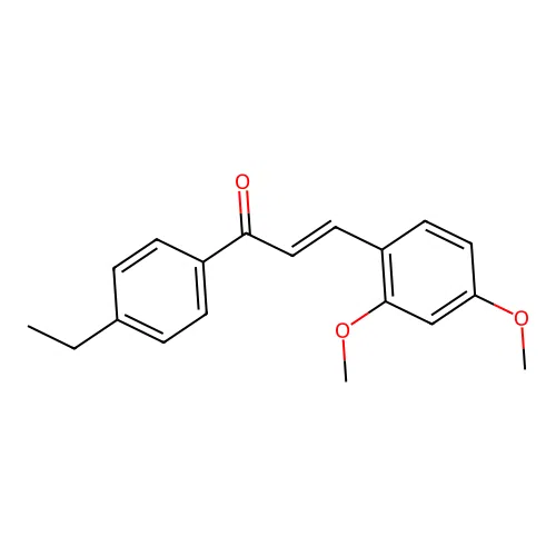 (2E)-3-(2,4-Dimethoxyphenyl)-1-(4-ethylphenyl)prop-2-en-1-one structure