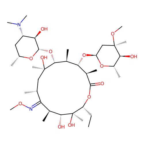 Lexithromycin structure
