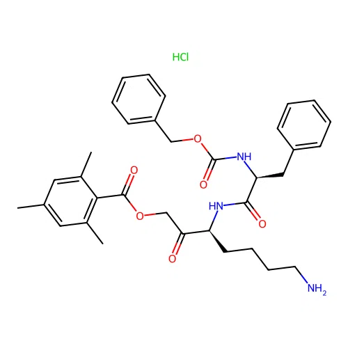 Z-PHE-LYS-2,4,6-TRIMETHYLBENZOYLOXY-METHYLKETONE TFA structure