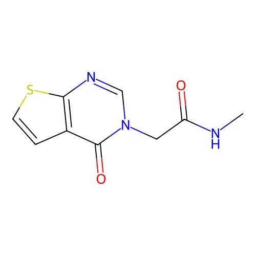 n-Methyl-2-(4-oxothieno[2,3-d]pyrimidin-3(4h)-yl)acetamide structure