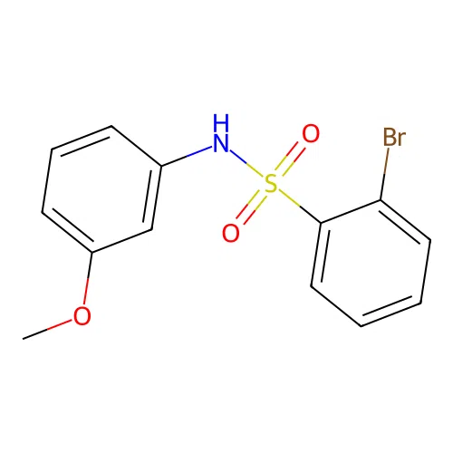 2-bromo-N-(3-methoxyphenyl)benzenesulfonamide structure