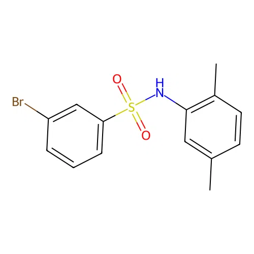 3-bromo-N-(2,5-dimethylphenyl)benzenesulfonamide structure