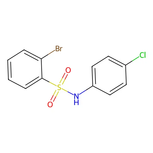 2-bromo-N-(4-chlorophenyl)benzenesulfonamide structure