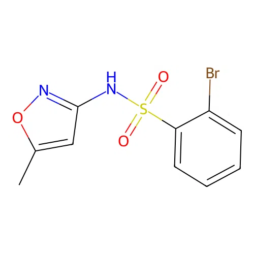 2-Bromo-N-(5-methyl-3-isoxazolyl)benzenesulfonamide structure