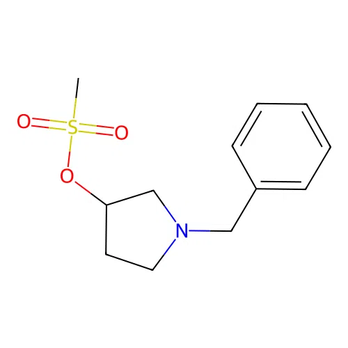 1-Benzylpyrrolidin-3-yl methanesulfonate structure