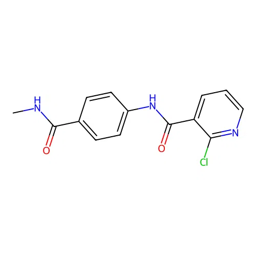 2-chloro-N-[4-(methylcarbamoyl)phenyl]pyridine-3-carboxamide structure