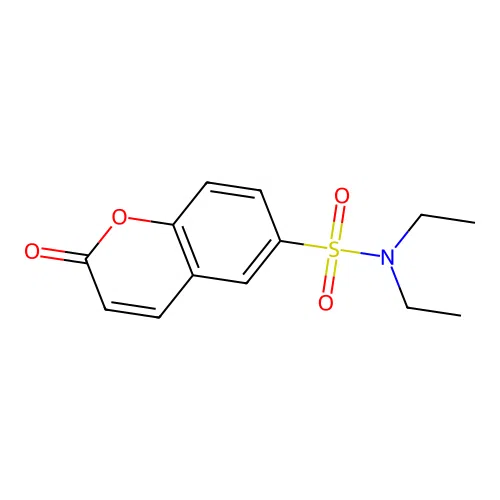 N,N-diethyl-2-oxo-2H-chromene-6-sulfonamide structure