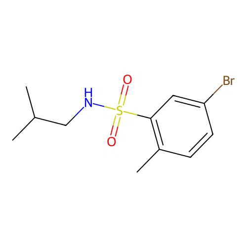 5-Bromo-N-isobutyl-2-methylbenzenesulfonamide structure