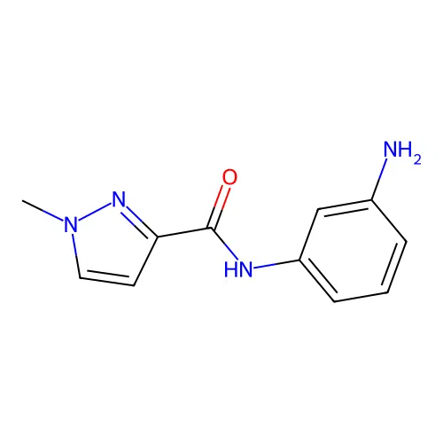 N-(3-aminophenyl)-1-methyl-1H-pyrazole-3-carboxamide structure