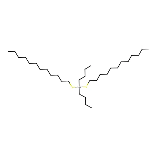 Dibutyltin bis(lauryl mercaptide) structure