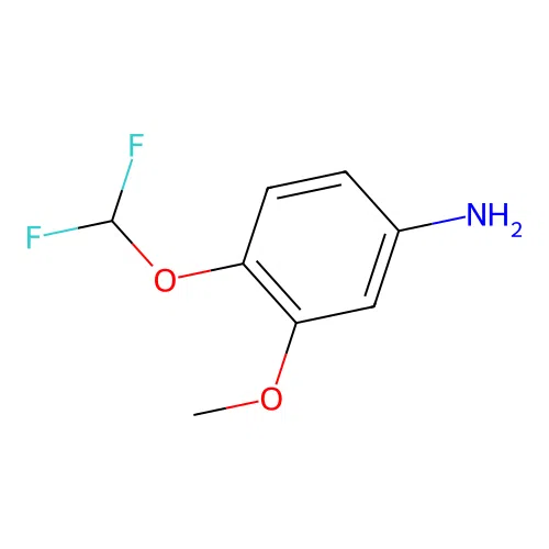4-(Difluoromethoxy)-3-methoxybenzenamine structure