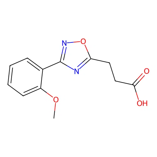 3-[3-(2-Methoxyphenyl)-1,2,4-oxadiazol-5-yl]propanoic acid structure