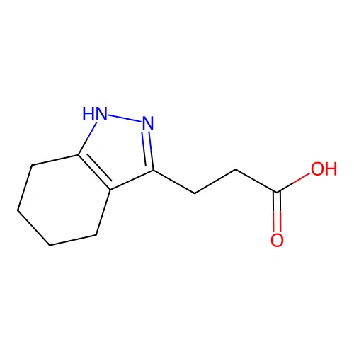 3-(4,5,6,7-tetrahydro-2H-indazol-3-yl)propanoic acid structure