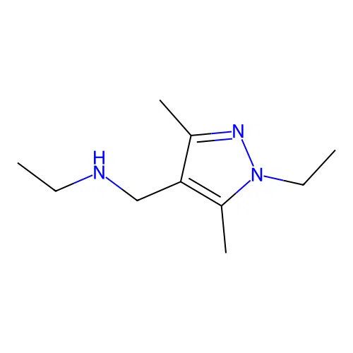 N-[(1-ethyl-3,5-dimethyl-1H-pyrazol-4-yl)methyl]ethanamine structure
