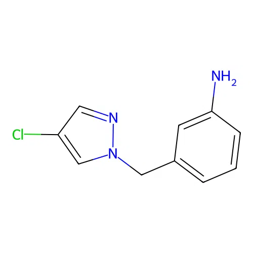3-[(4-chloro-1H-pyrazol-1-yl)methyl]aniline structure