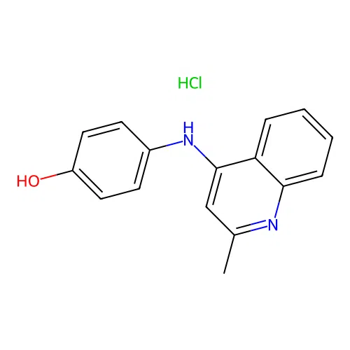 4-((2-Methylquinolin-4-yl)amino)phenol hydrochloride structure