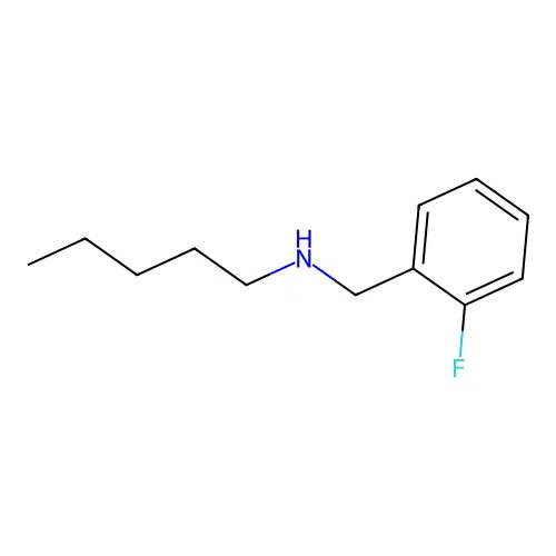 N-(2-fluorobenzyl)pentan-1-amine structure