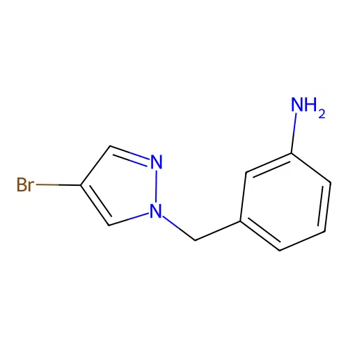 3-((4-Bromo-1h-pyrazol-1-yl)methyl)aniline structure