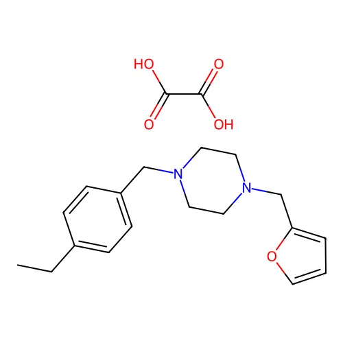 1-(4-Ethylbenzyl)-4-(furan-2-ylmethyl)piperazine oxalate structure