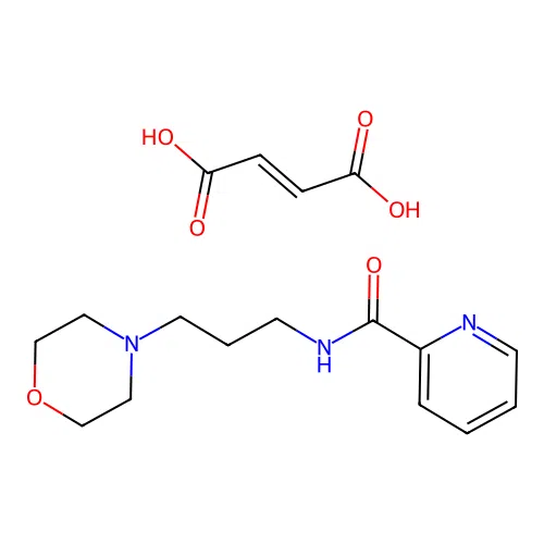 N-(3-morpholinopropyl)picolinamide fumarate structure