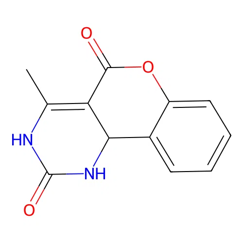 4-methyl-3,10b-dihydro-1H-chromeno[4,3-d]pyrimidine-2,5-dione structure