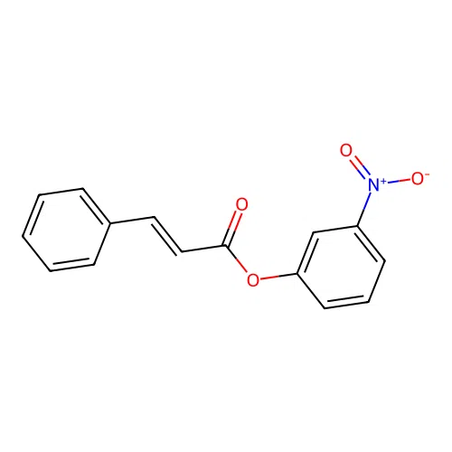3-nitrophenyl (2E)-3-phenylprop-2-enoate structure
