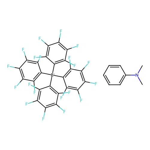 Dimethylanilinium tetrakis (pentafluorophenyl)borate structure