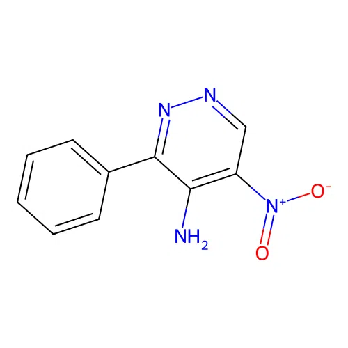 4-Pyridazinamine, 5-nitro-3-phenyl- structure