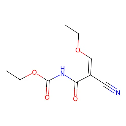 ethyl N-((2Z)-2-cyano-2-(ethoxymethylidene)acetyl)carbamate structure