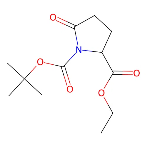 1-Tert-butyl 2-ethyl 5-oxopyrrolidine-1,2-dicarboxylate structure