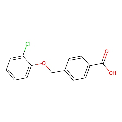 4-[(2-Chlorophenoxy)methyl]benzoic acid structure